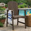Ensemble de 2 chaises d'extérieur Pima, structure en H, bois d'acacia brun Adirondack Pima-121489365