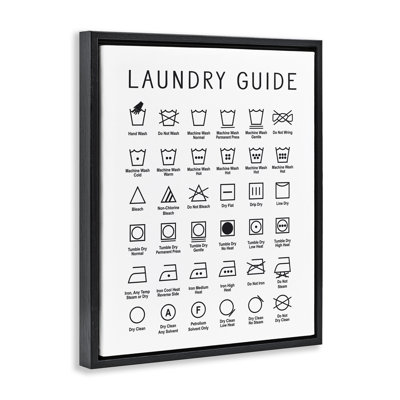 «Minimal Laundry Guide» encadrée par Floater
