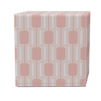 Cotton Twill Geometric Square Napkin