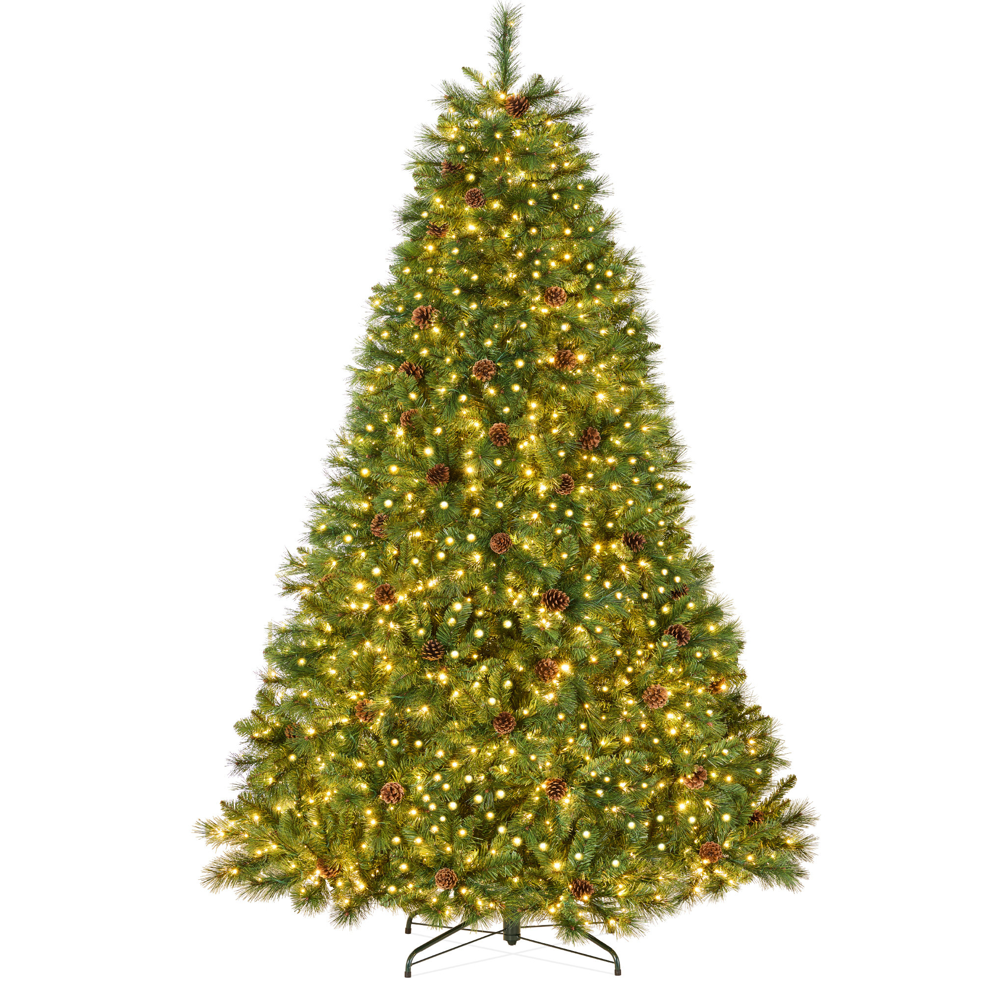 The Holiday Aisle® 9Ft Pre-Lit Scotch Pine Christmas Tree W/ 2,020 ...