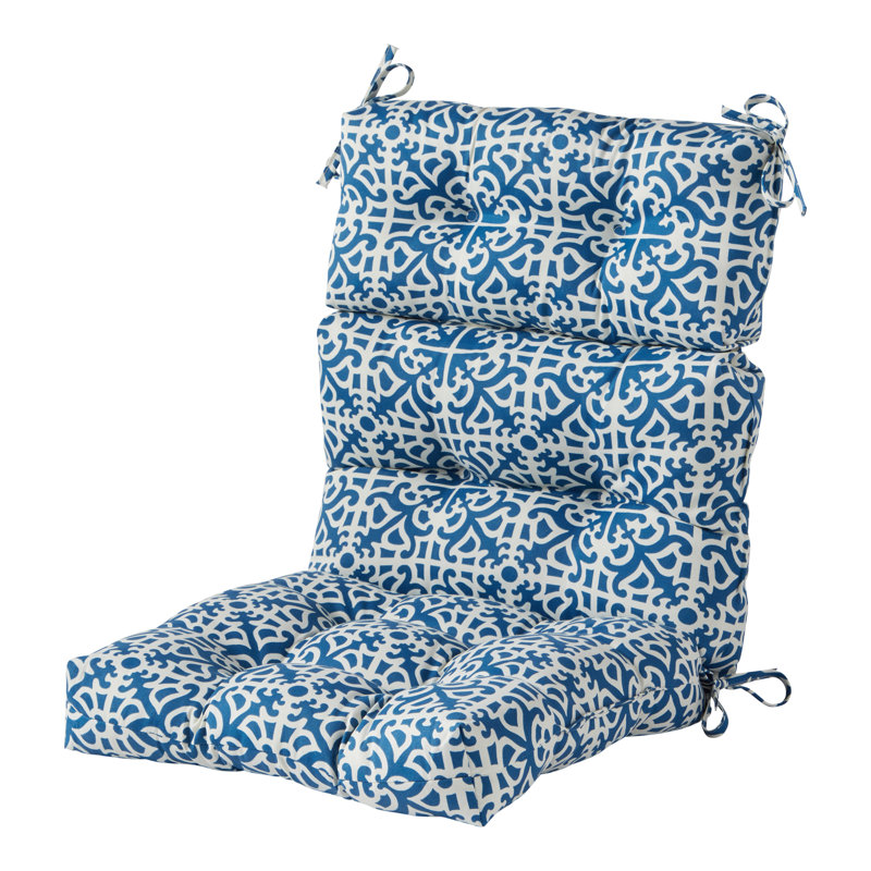 Lester Outdoor High Back Chair Cushion, Indigo, 1