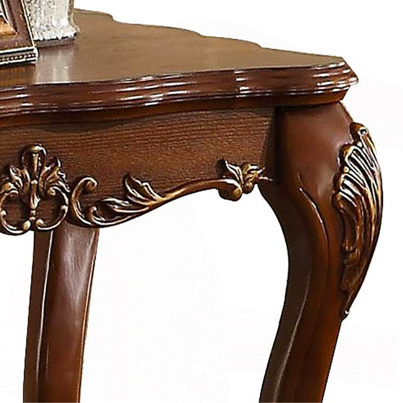 Table de bout carrée en chêne cerise