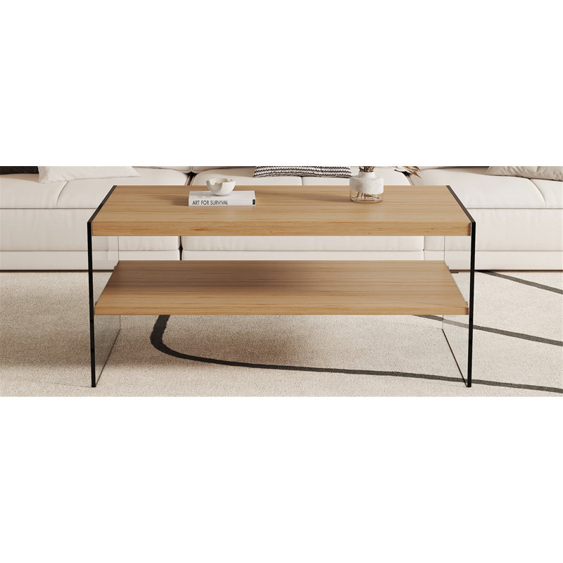 Table basse polyvalente rectangulaire avec plusieurs fonctionnalités pour différentes pièces