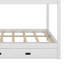 Wood Bunk Bed With Ladder And Trundle-676337623