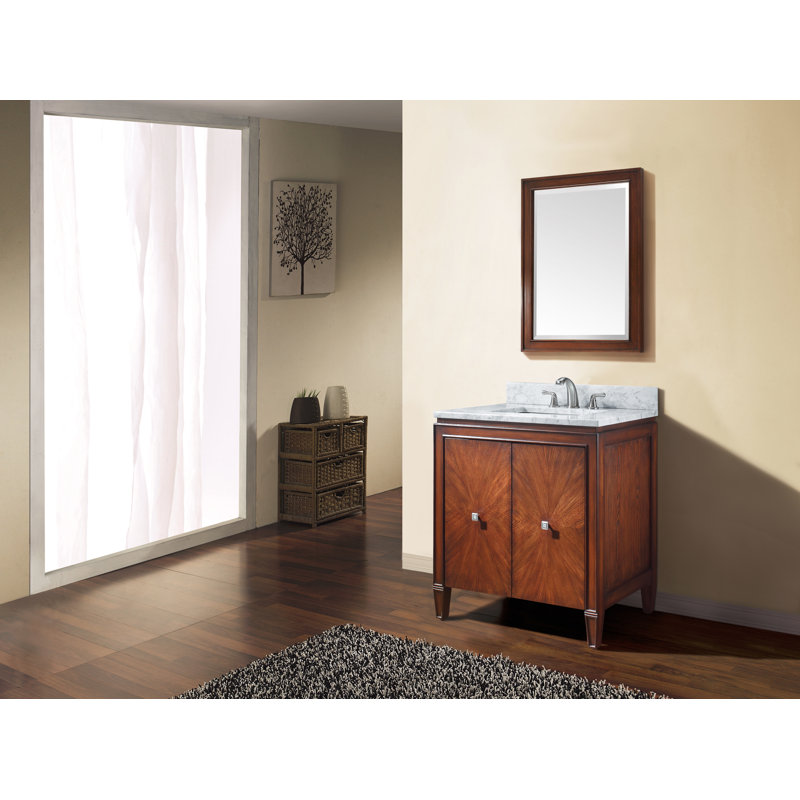 Brentwood 31" Single Bathroom Vanity Set, Carrera White