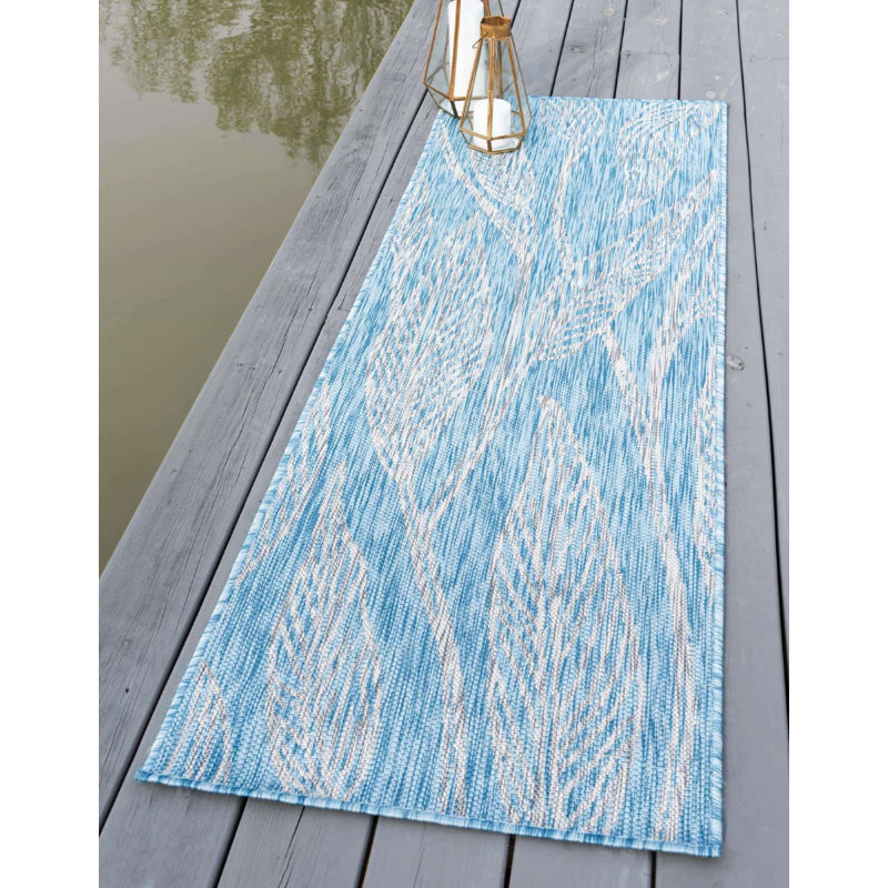 Tapis d'extérieur couleur mer Kona, Tapis de couloir 2 pi x 6 pi