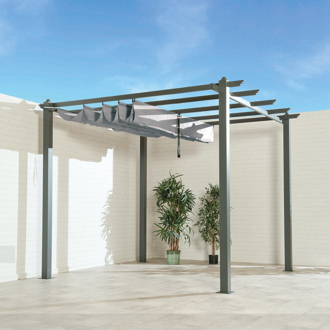 300 cm x 300 cm Pavillon Brytney aus Aluminium