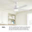Ventilateur de plafond à DEL Hinkley Vail-108493498-108493501