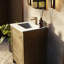 Meuble-lavabo rustique en acacia l 24 po x P 20 po Lafarre -750958405-750958407