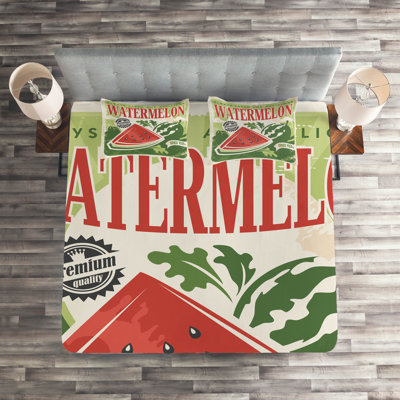 Melon Coastal Coverlet