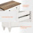 2 Piece Office Set, 56" Executive Desk & Set Of 2 Bookcases, White