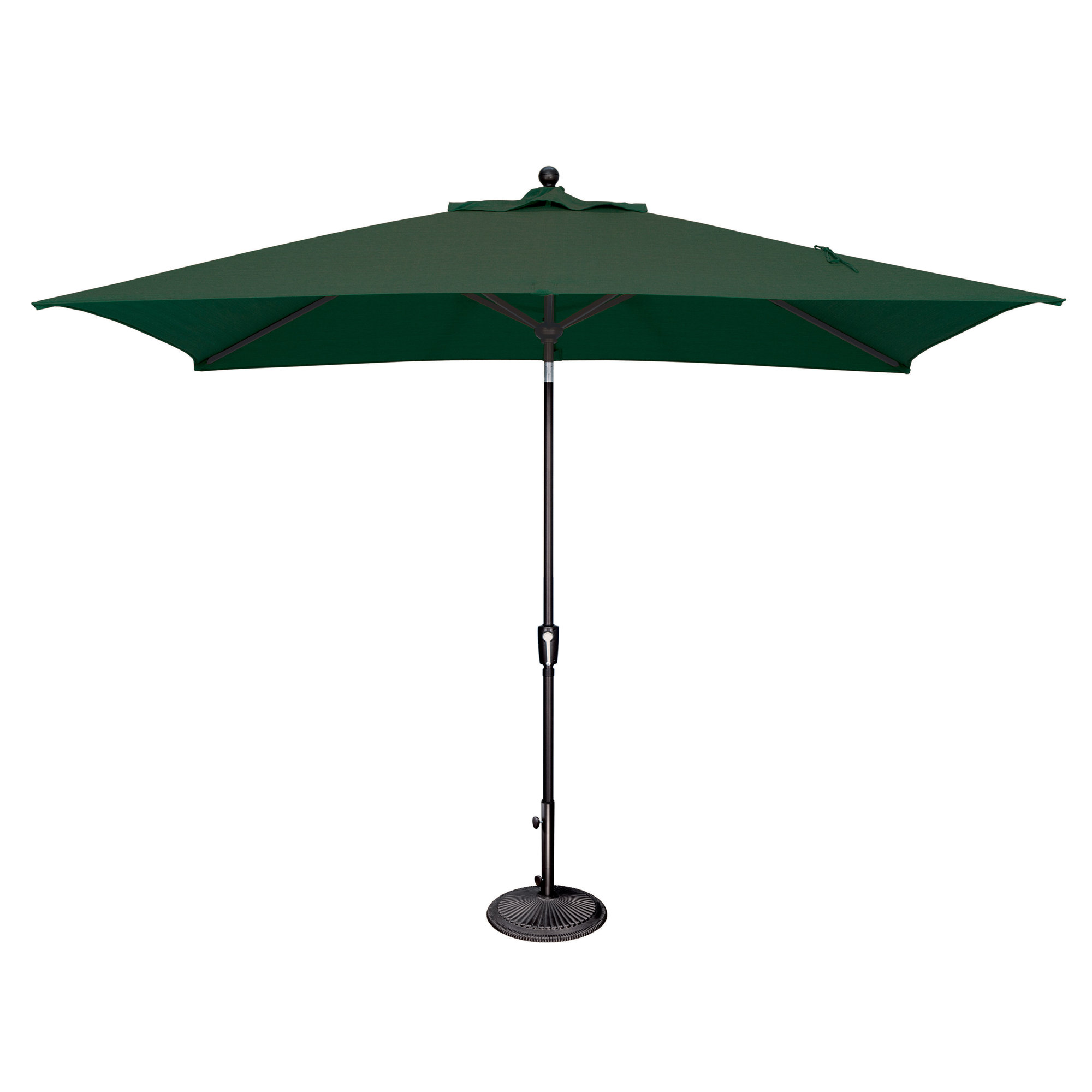Launceston 78'' Outdoor Umbrella, Forest Green Solefin, Black