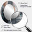 Whispers Of Marble III - Miroir décoratif ovale abstrait sur métal-555354261