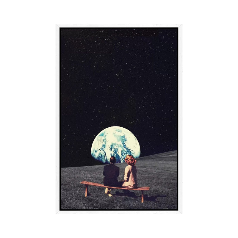 We Used To Live There by Frank Moth - Print on Canvas, 66.04 cm H x 45.72 cm W, White Framed Canvas