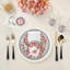 Christmas Berries Vegan Leather Round Pebble Placemat-535729861