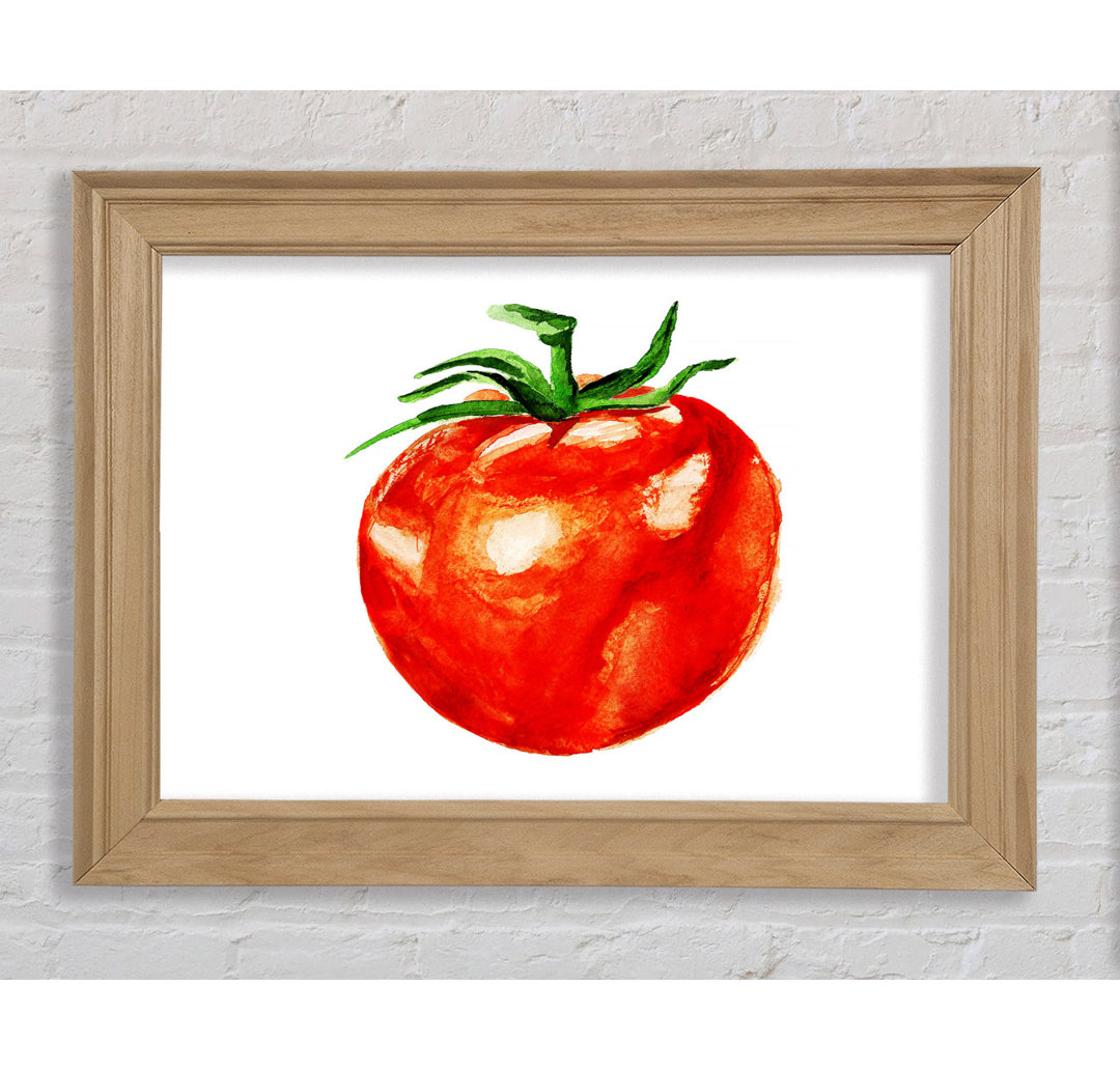 Einzelne Tomate - Einzelne Bilderrahmen Kunstdrucke