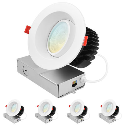 Luminaire encastré à DEL à cardan de 4 pouces Luxrit