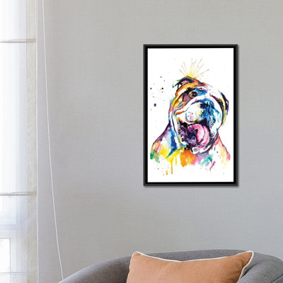 « bouledogue », impression sur toile