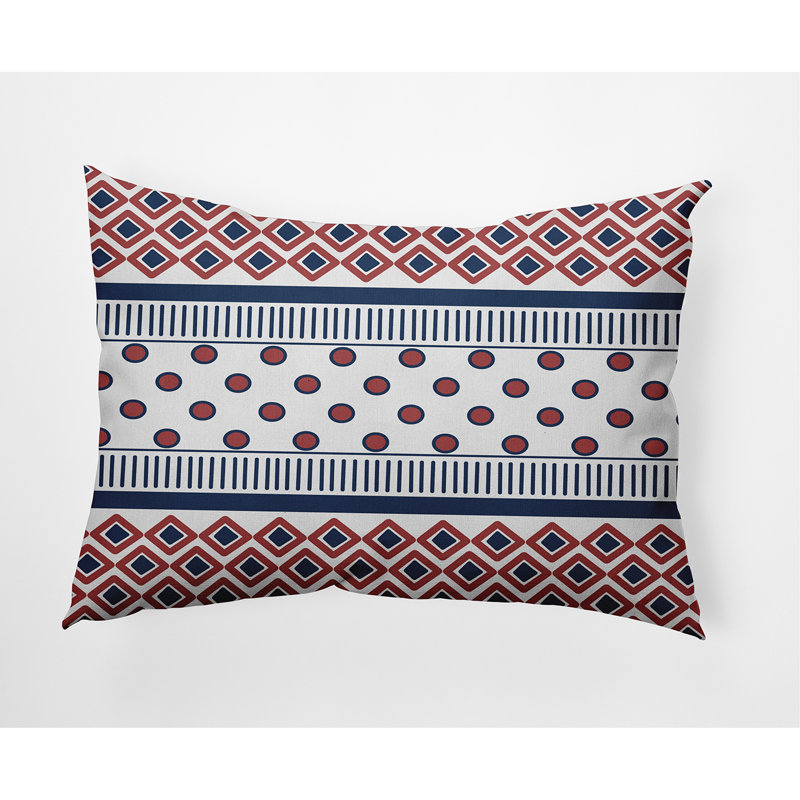 Coussin lombaire pour l’extérieur , Orange / Bleu