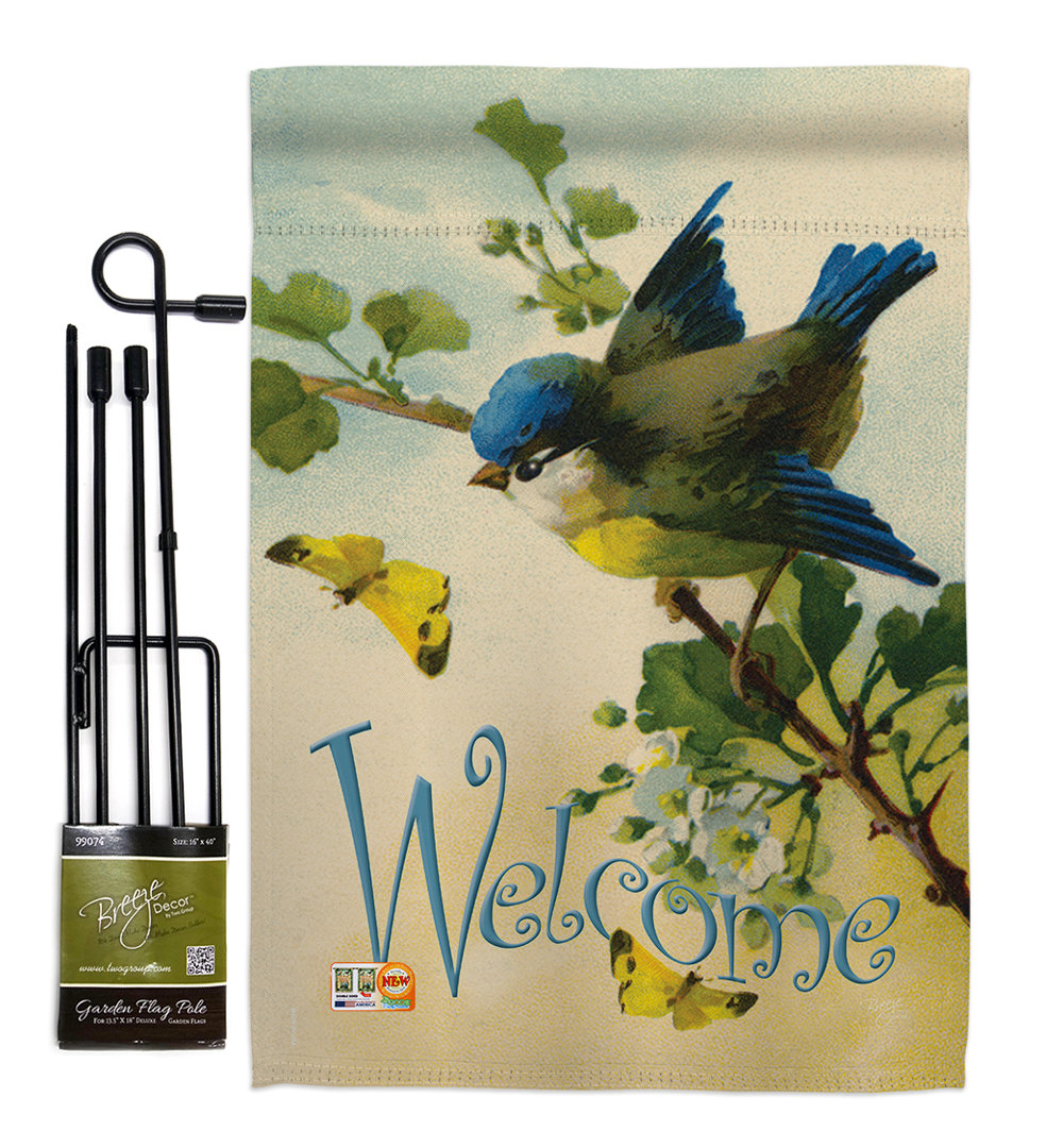 Gatzke Double Sided 18.5'' H x 13'' W Polyester Flag Set August Grove®