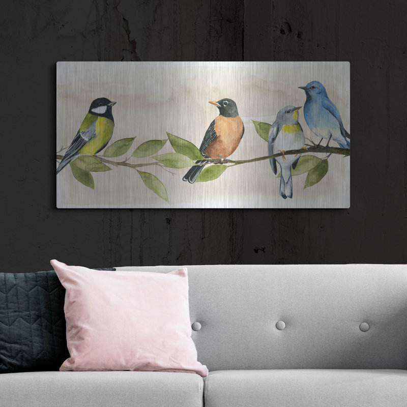«Treetop Gathering I» par Grace Popp, H 24 po x l 48 po