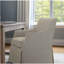 Chaise rembourrée avec accoudoirs de salle à manger