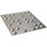 Panneau mural décoratif 3D Emery EnduraWall 19 po x l 19 5/8 po x H 19 5/8 po, aluminium brillant (couvre 2,67 pieds carrés)