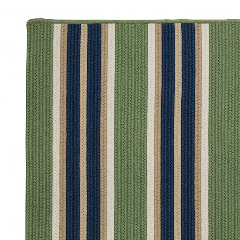 Madalynn Striped Indoor / Outdoor Rug, Rectangle 2' x 3'