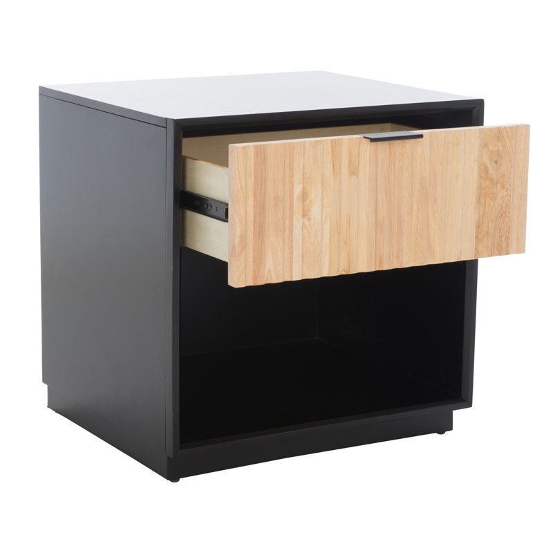 Table de chevet 1 tiroir Infinity, Noir