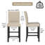 Hort 25" H Mid-century Modern Fabric Upholstered Solid Wood Counter Stool with Low Back-456962521