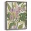 Orchidée tropicale brossée II, reproduction encadrée - bois massif-967537734