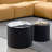 Round Coffee Tables Set of 2, Nesting Table with Space Saving Design