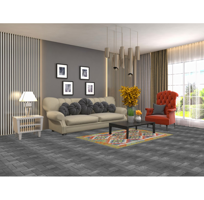 Tapis kilim en laine South Western