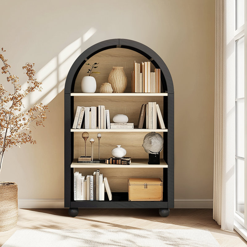 Petite armoire arquée noire Demarko