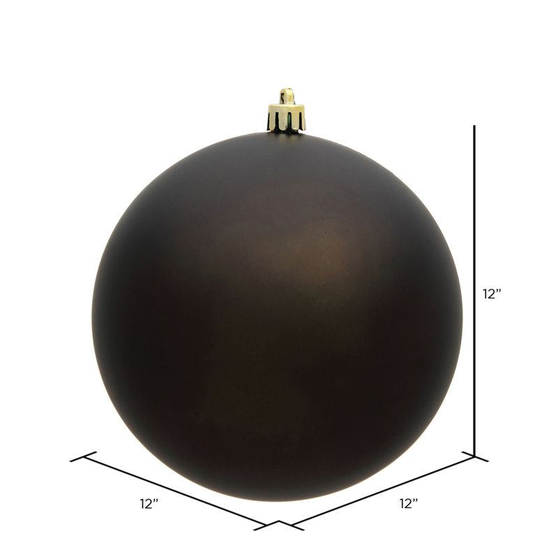 Ornement boule des Fêtes seulement, Bronze industriel, H 12 po x l 12 po x P 12 po