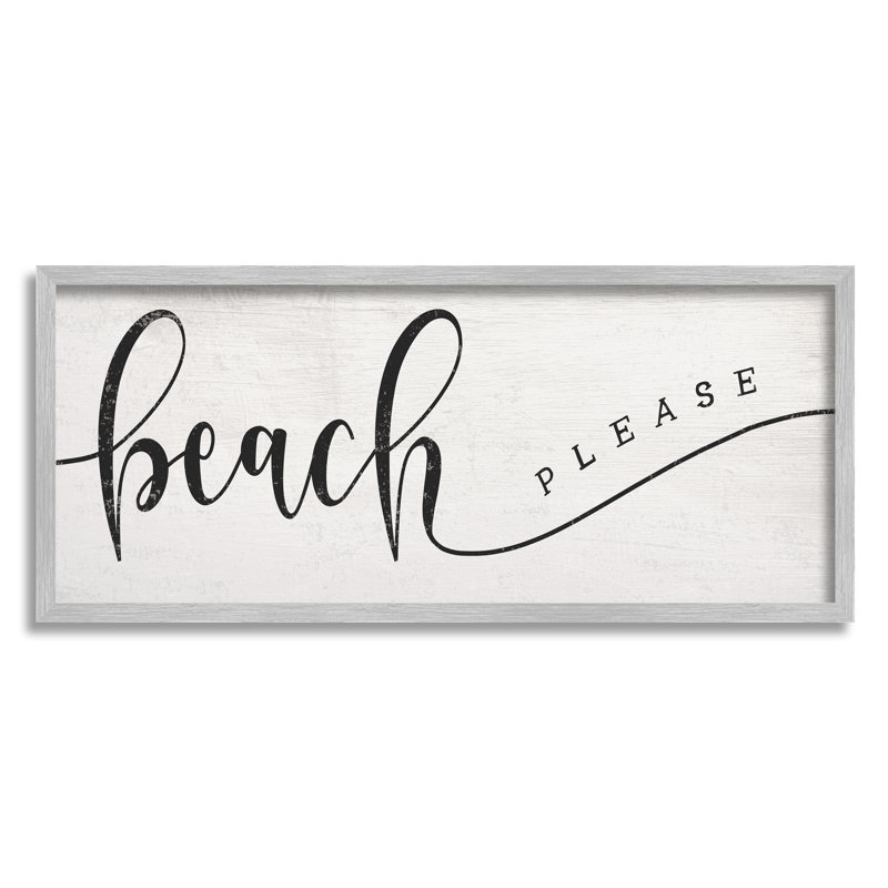 Jeu « Police Beach », H 13 po x l 30 po, Estampe numérique Farmhouse