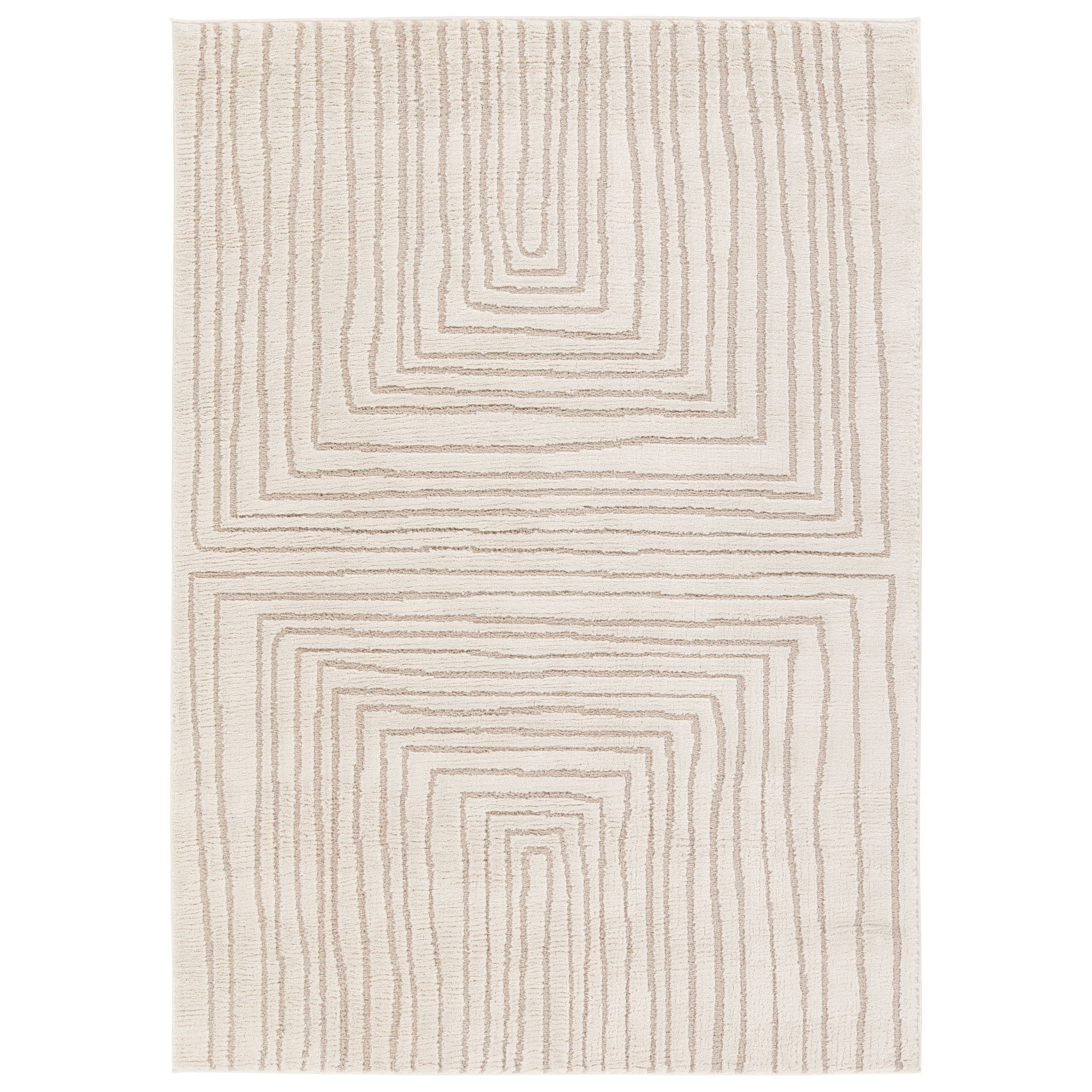 Quillan Beige Rug, Rectangle 5' x 7'
