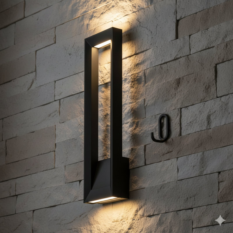 Luminaire mural de 28 pouces avec technologie DEL intégrée.