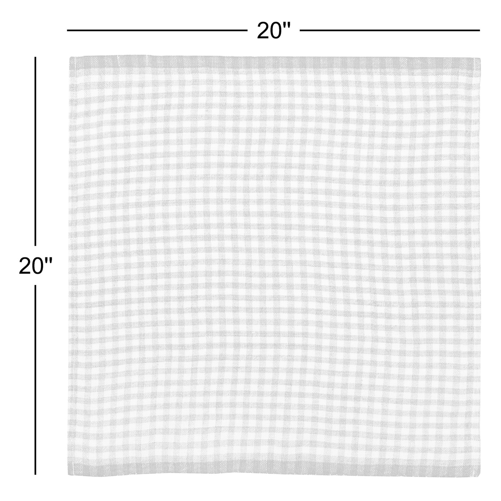 Reversible Linen Napkin, Aqua/Orange