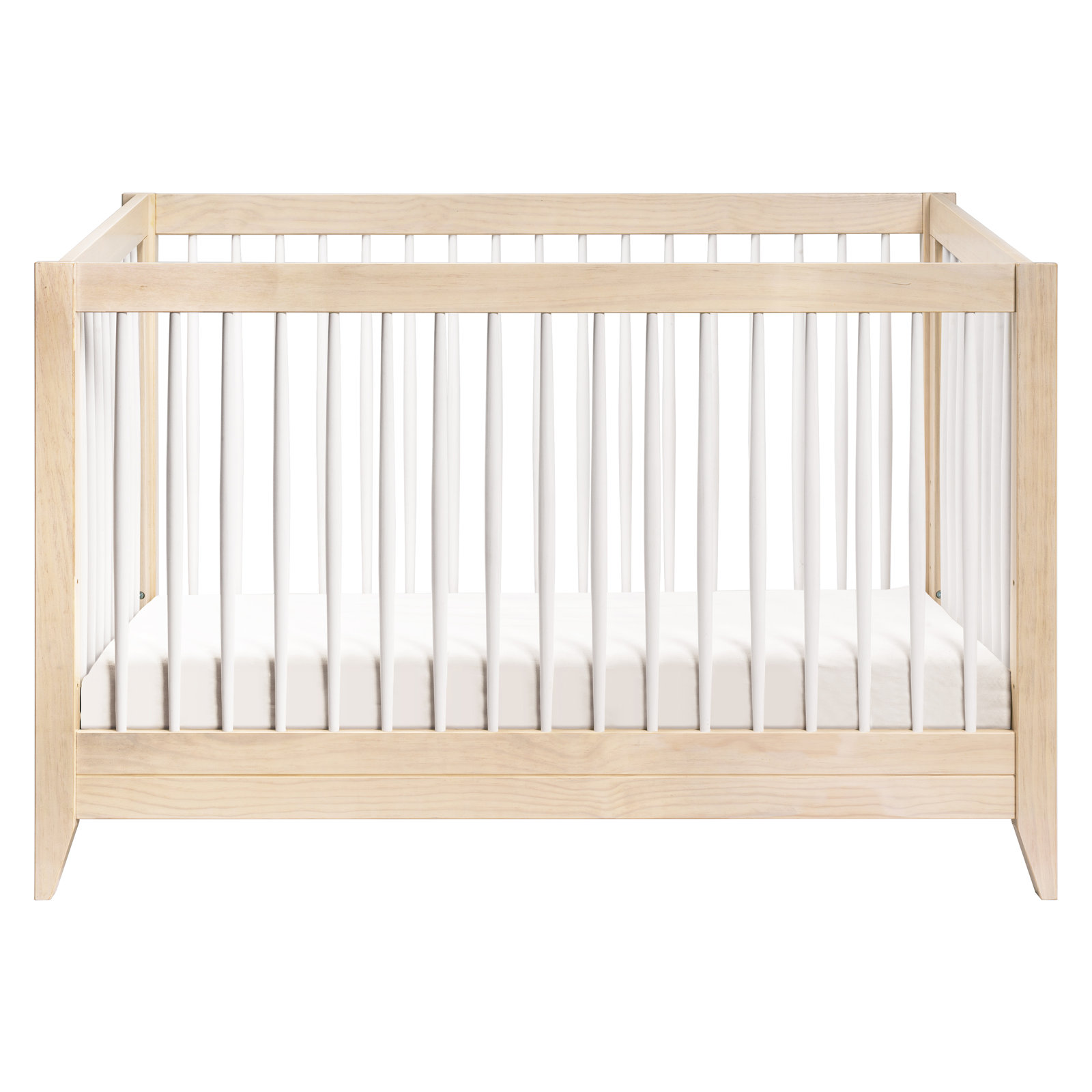 Sprout 4-in-1 Convertible Crib, Washed Natural/White