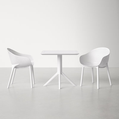 Farrah Square 2 - Person 31.5" Long Dining Set by AllModern