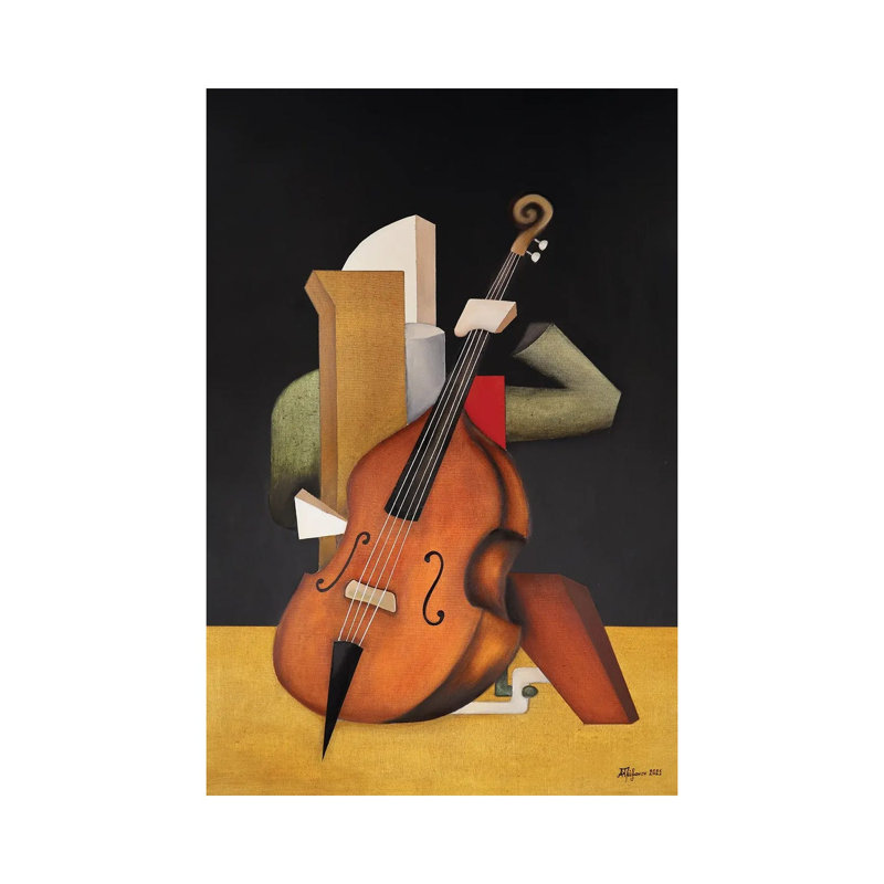 Kontrabas II by Alexander Trifonov - Wrapped Canvas Gallery-Wrapped Canvas Giclée, 30.48cm H x 20.32cm W x 1.905cm D
