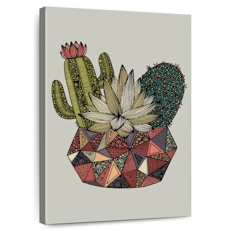 Harnek Geometric Cactus, 45" H x 30" W
