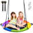 PVC-coated polyester Saucer Swing with Chains and Hooks-97267068