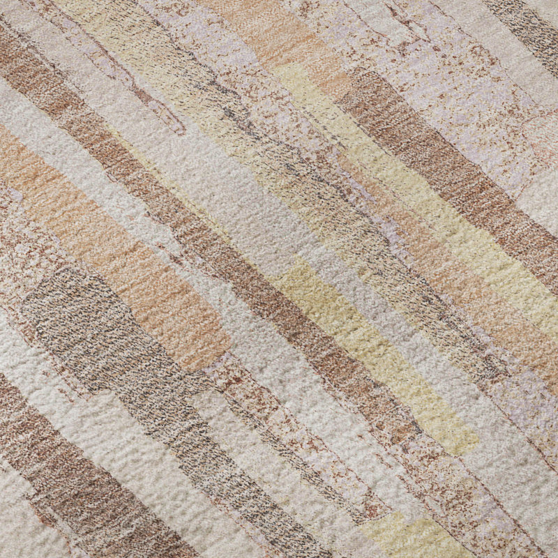 Premium Machine Washable Northdale AMF1314 Stripes Rug, Rectangle 2'6" x 3'10"