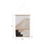 Sagebrook Home Ombra Polyester Cotton Pine Diagonal Fringe Decorative Wall Art