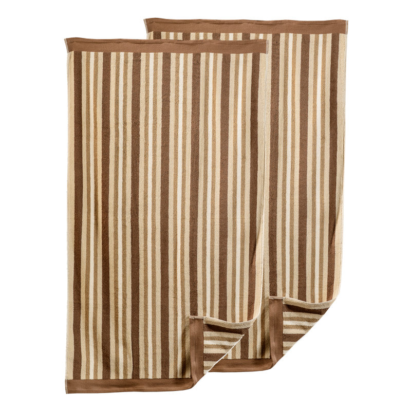 Ensemble de draps de bain 2 pièces Blue Nile Mills, Chocolat