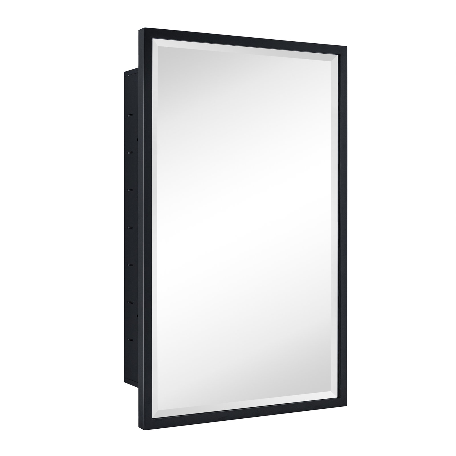 Haddison Recessed Medicine Cabinet, Matte Black, 30" x 20"