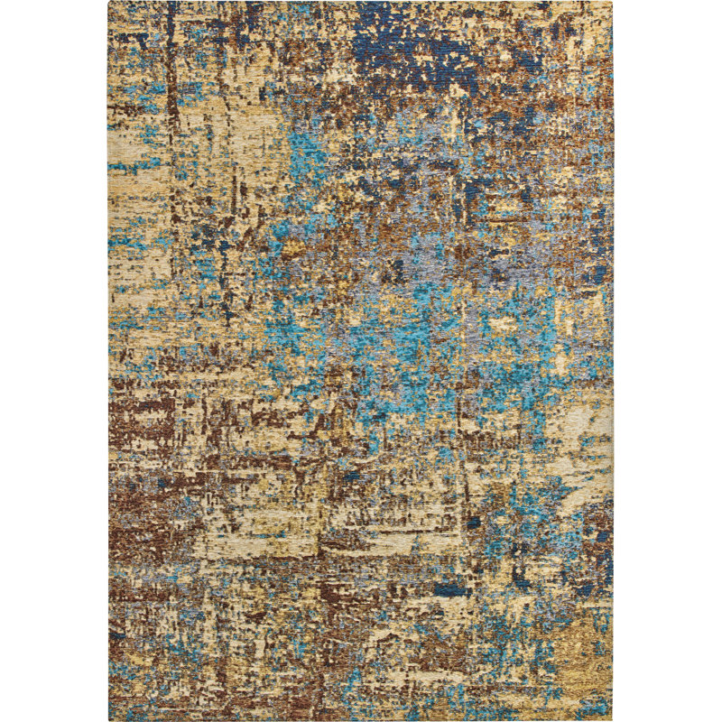 Aneesah Abstract Flat Weave Area Rug, Rectangle 160 x 235 cm