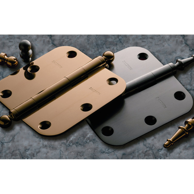 3.5" H × 3.5" W Butt/Ball Bearing Single Door Hinge, Oil Rubbed Bronze